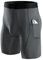 Niksa 1er Pack Herren Kompressionsshorts Schnelltrocknendes Base Layer Tights Sport Unterhosen für Enge trockene und atmungsaktive Radlerhose, Sportshorts mit Handytasche, Grau, XL