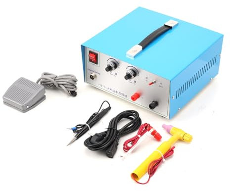LALABU Schmuck Punktschweißgerät, 220V 400W Präzise Schweißmaschine für Schmuckreparatur und Herstellung, kompakte Größe, ideal für feine Metallarbeiten