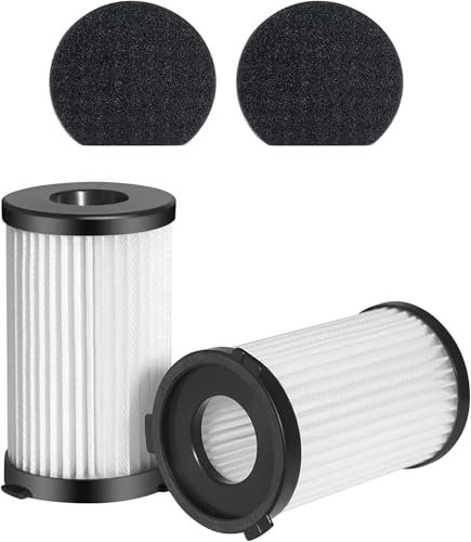 SINCHEREU Filtri per Aspirapolvere,Filtro Filtri di Ricambio per aspirapolvere Ariete Electric Broom Handy Force 2761 e 2759,Filtro e Spugna (2 Filtro e 2 Spugna)