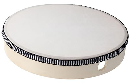 BESTonZON bébé Tambour Instruments de Musique pour Enfants de 5 à 9 Ans fûts à air Instrument à Tambourin tambouriner Tambour de Poche Jouet Bebe Tambour en Bois Tambour à Main Bambou