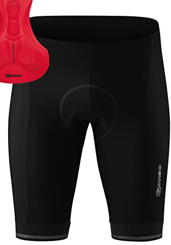 Gonso Herren Sitivo M Fahrradhose, Black / Fire, 3XL EU