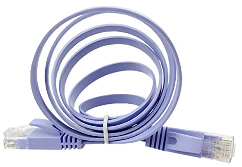 DOITOOL 1Stk Gigabit-Flachkabel ethernet cables ethernetkabel kupferkabel Datenzentrum Hochleistungskabel Patch Netzwerk Modem Stecker Verbindungskabel Internet-Breitbandkabel PVC Lavender