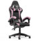 Ergonomic Gaming Chair with Adjustable Height, Reclining Feature, Headrest, and Lumbar Support for Adults (Basics, Black/Pink)