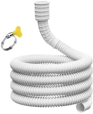 GUYTRM Manguera de drenaje for deshumidificador de 3/4 m, tubo de drenaje flexible a prueba de fugas con abrazadera de conexión, piezas de repuesto for deshumidificador. lingli(300cm)