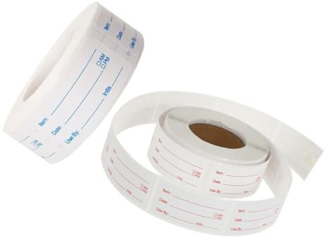 SOESFOUFU 2rollen Kühlschrank-lebensmitteletiketten Für Behälter Gefrierschrank-etiketten Datumsetiketten Für Lebensmittel Aufkleber Für Gläser Und Container Mit Etiketten Pro