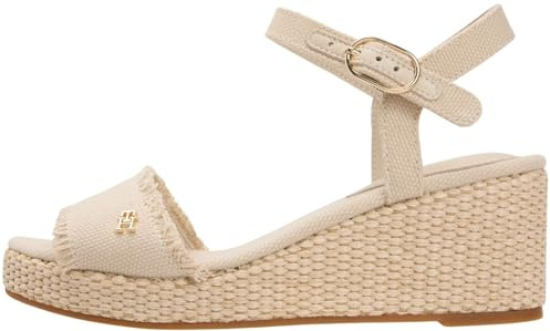 Tommy Hilfiger Damen Mid Woven Wedge Espad Fringe Fw0fw09470Keil-Espadrilles