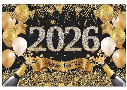 Neujahrsdekoration 2026 Feiertagsstoff Partyzubehör
