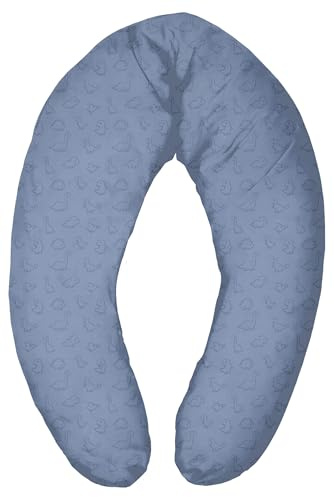 Fillikid Stillkissen EPS-Perlen 190 cm Exklusiv | XXL Stillkissen mit EPS Mikroperlen Länge 190 cm | Schwangerschaftskissen Bezug 100% Baumwolle maschinenwaschbar | Kissen Schwangerschaft