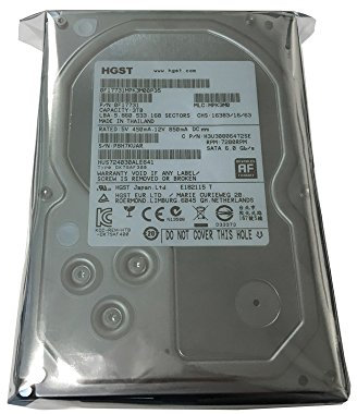 HGST Ultrastar 7K4000 (0F17731) 3TB 64MB Cache 7200RPM SATA III 6.0Gb/s 3.5in Heaty-Duty Internal Hard Drive for CCTV DVR, NAS, PC/MAC (Renewed)
