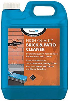 ARA CHOICE BOND IT Brick & Patio Acid Cleaner Powerful Acidic Cleaning Tiles Cement Concrete Garage Warehouse Floors Oil Grease Size 2.5L