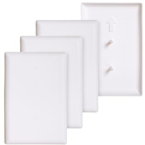 Dreambaby CoverPlug Paintable Outlet Plug Cover for Baby Safety -Electrical Wall Plate Socket Guard Protector (4 Pack)