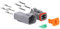 Kalitec KALI-1204 DEUTSCH DT Steckverbinder Set 4 polig I Wasserdicht IP68 I Deutsch Stecker KFZ für Motorrad, Auto I Leiterquerschnitt 0,75-2 mm² 18-14 AWG I glasfaserverstärktes Polyamid PA-GF
