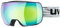 uvex Unisex-Erwachsene compact FM Skibrille, Black mat/Green, One Size