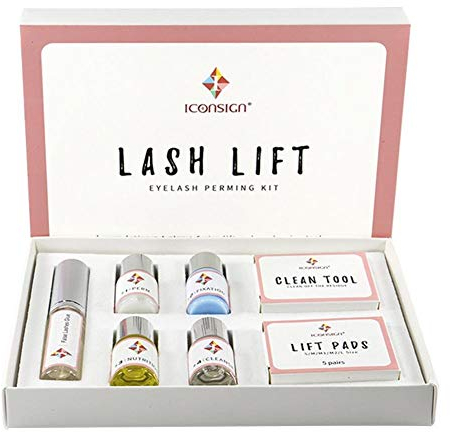 iBaste Eyelash Extension Kit, Eyelash Perm Liquid, Eyelash Wave, Eyelash Curling Makeup Tools, Durable, Natural Lash Lift