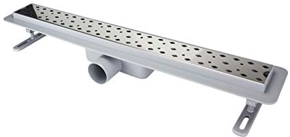 ATCO® Edelstahl Duschrinne Siphon Bodenablauf Ablaufrinne Duschablauf Abfluss Ablauf Duschablaufrinne Bodenebene Dusche Bad 50cm