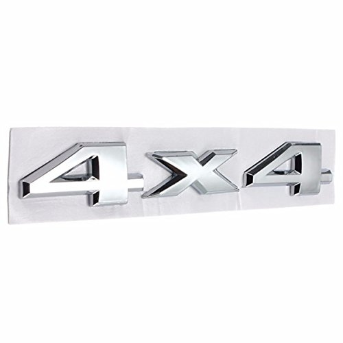 C-Funn Autoaufkleber 3D 4 x 4 Chrom Logo Aufkleber Emblem Kompatibel mit Jeep Dodge ABS