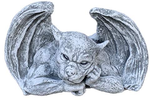 Steinfigur Gargoyle Denker frostfest wetterfest Steinguss