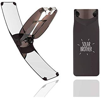 SOLAR BROTHER – Briquet Solaire Suncase Gear -Nouvelle Version – Étui bi-énergie Unique : allumage Solaire instantané – Waterproof & Windproof — Innovation française brevetée – (Marron)
