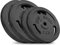 Hop-Sport Gusseisen Hantelscheiben Set 30 kg (2 x 5 kg, 2 x 10 kg) mit 31 mm Lochdurchmesser, ideal für Standard 30mm Langhantelstangen, Robuste Gewichtsscheiben für Fitness- und Krafttraining