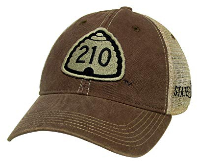 STATE 45 U210 The Road to Snowbird & Alta | Utah Trucker Hats | Baseball Cap | Pferdeschwanz Baseball Cap, Braun, L/Einheitsgröße