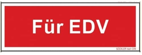 Feuerlöscher Zusatzschild Für EDV Brandschutzzeichen