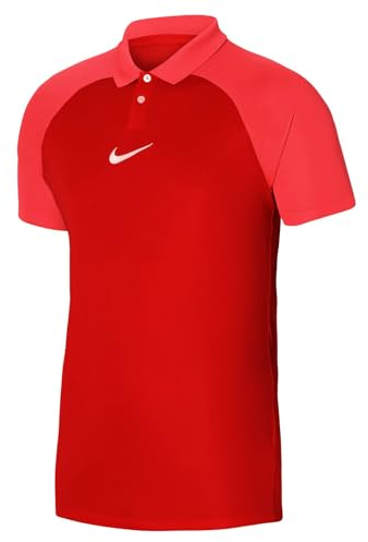 NIKE Herren M NK DF ACDPR SS K Polo Shirt, University Red/Bright Crimson/White, L