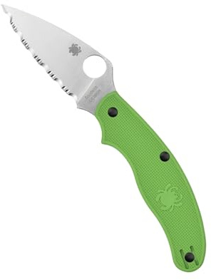 spyderco c94sgr couteau lame acier LC200N manche 10 cm nylon-fibre de verre vert