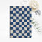 WunM Studio Étui Fin pour Kindle Paperwhite - Convient à Toutes Les générations Kindle Paperwhite antérieures à 2018 - Smart Cover étanche pour liseuse Kindle Paperwhite/Damier Bleu