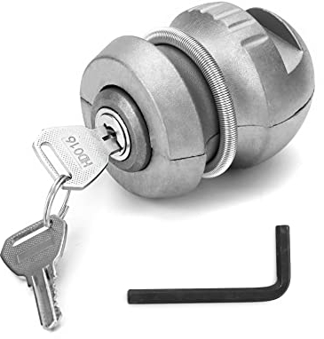 QWORK® Caravan Hitch Lock, Trailer Hitch Lock, Zinc Alloy, Universal Trailer Lock, Anti-theft Locking Device