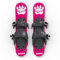 Skiskates - Mini Ski Skates für den Schnee | Skating Skis Snowblades Skiboards | Schlittschuhe für Schnee | Die Kürzesten Skier (Pink | Snowboard Bindings)