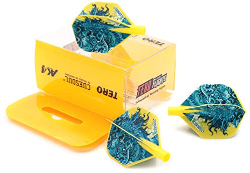CUESOUL TERO AK4 Dart Flights Standardform mit Design mit Vier mythologischen Symbolen, 3er-Set