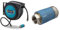 HAZET Schlauchroller Mit Schnellkupplung 9040N/2 & Sicherheitskupplung 9000-061 | Innengewinde 3/8 Zoll (16,41mm) - Blau