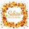 20 Servietten Herbst Schön dass Du da bist im Herbstkranz als Tischdeko. Papierservietten mit Motiv. Auch für Decoupage und Serviettentechnik 33x33cm
