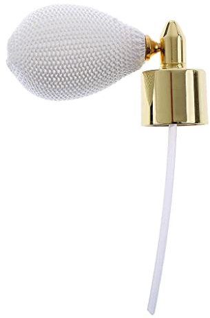 Leisurealeaneag Flacon de parfum vintage rechargeable en verre avec pompe atomiseur avec tube blanc, 18 mm