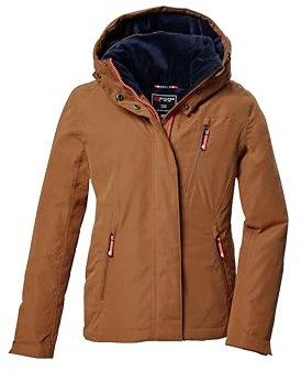 killtec Mädchen Funktionsjacke/Outdoorjacke mit Kapuze KOW 356 GRLS JCKT, braun, 140, 42148-000