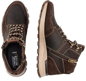 camel active Herren Denali Trekking Boot aus echtem Leder