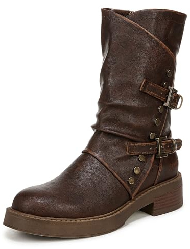 Blowfish Malibu Womens Venice Studded Moto Boot Black 7.5 M