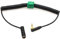 HangTon Cable de audio en espiral para Rode GO inalámbrico a cámara Canon C70 BMPCC 4K BMCC 6K Pro, de 3,5 mm 1/8 a TA3M Mini XLR de 3 patillas de perfil bajo