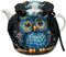 Poceacles Cartoon Owl Teapot Cozy, Dust Proof Insulated Teapot Cover, Keep Warm Home Kitchen Table Decorative Accessories, Kettle Quilt for Hotel Restaurant Tea Party