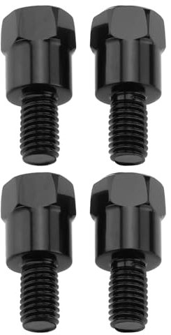 Be In Your Mind Lot de 4 adaptateurs M8 32 mm pour rétroviseur de moto Droit et gauche 8 mm à 8 mm Filetage de réglage de la hauteur Vis de guidon Fixation de rétroviseur Vis Filetage inversé Boulons