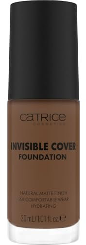 Catrice Invisible Cover Foundation, Nr. 062W, Nude, feuchtigkeitsspendend, langanhaltend, natürlich, für trockene Haut, vegan, ölfrei, ohne Parabene, ohne Mikroplastikpartikel, 1er Pack (30ml)