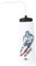 Ice Hockey Water Bottle, 1L Large Capacity Sports Water Bottle with Straws for Cycling/Workout/Football, Bend Long Straws