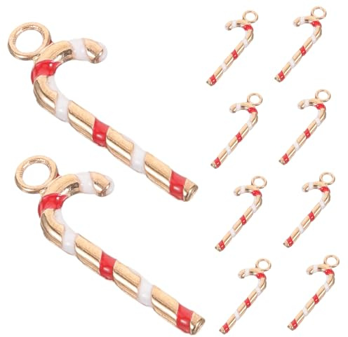 Lurrose 10 Stück Weihnachtsschmuck- für Halsketten Armbänder Mini-legierung Dekorative Weihnachtsschmuck