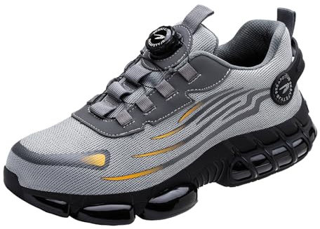 Bastwahl b. Ware, Arbeitsschuhe Herren Sicherheitsschuhe mit Dämpfung rutschfest Herren Damen Leicht Sportlich Atmungsaktiv Berufsschuhe Anti-Smashing Schutzschuhe