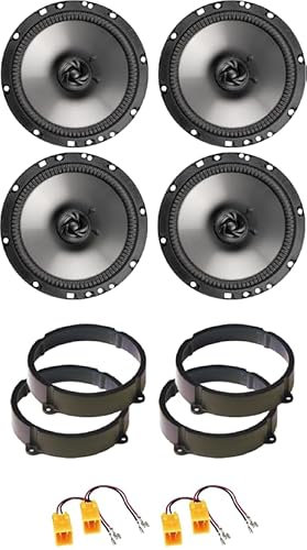 IPNOSIS Kit 4 Casse AXTON AE165 per Alfa 147/159 da 165mm con 2 Supporti Anteriori, 2 Posteriori e 4 Connettori