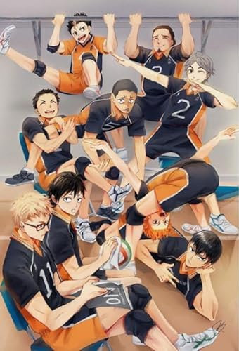 RUIYANMQ Puzzle 1000 Teile Japanese Animes Haikyuu!! for Adults Family Games Educational Toys Xq77Zy