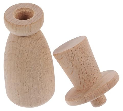 Unfinished Wooden Puppet Blocks Boys and Kit Blank Wooden Peg Dolls DIY Painting Set for Boys and Girls Decor