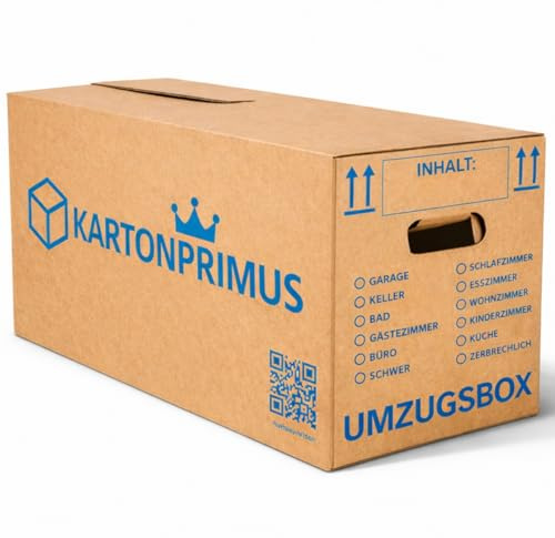 5 Umzugskartons Profi 620x300x330 mm 2-wellig stabil bis 40 kg (5 Stück)