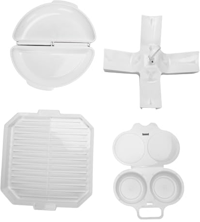 Sahgsa Kit de cuisine pour micro-ondes avec bol à bacon, cuiseur à œufs et étagère à pommes de terre, convient pour les repas rapides et délicieux, kit de cuisine pour micro-ondes, kit d'accessoires