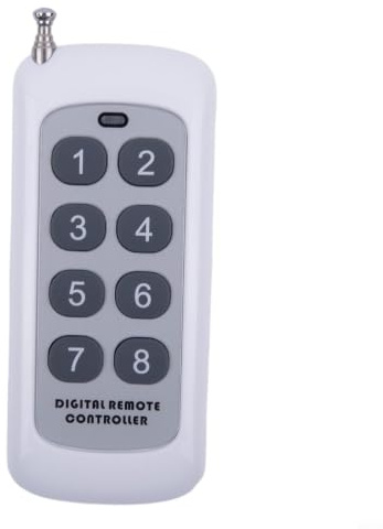 HpLive 1 pezzo 433MHz RF Telecomando Trasmettitore 8 Tasti Telecomando Wireless per Porta Garage Porta a Ruote Sistema di Allarme Porte Elettriche Otturatore